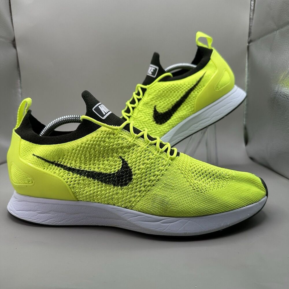 Nike Air Zoom Mariah Flyknit Racer Volt / White Men's Size 11.5 US 918264-700